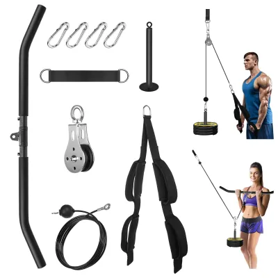 Produktbild von Fitness-Kabelzugsystem, Heimfitnessgerät für Latziehen und Bizepscurls