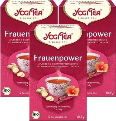 Produktbild von 3 x  YOGI TEA Frauenpower | 3 x 30,6g