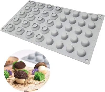 Produktbild von Silikonpaddenstoelvormen für Desserts und Dekoration in der Küche - Backformen und Fondant Bäckerei Werkzeug