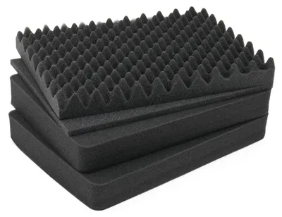 Koffereinlagen Set mit Rasterschaumstoff für Outdoor-Fotokoffer von HMF mit 41 cm Breite