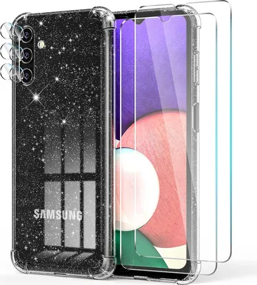 Produktbild von Transparente Silikonhülle Für Samsung Galaxy A13 5G + 2X Gehärtetes Glas