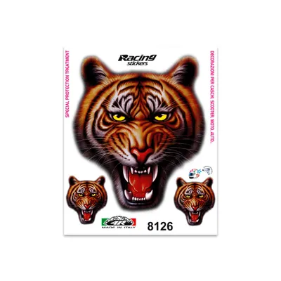 Zdjęcie produktu dla Naklejka Pysk Tygrysa 14 x 16 cm