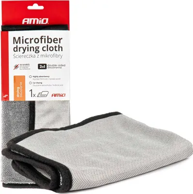 Image de Chiffon en microfibres 40x30cm 550 g/m² Séchage de voiture AMIO-03981