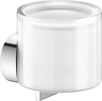 Image de KEUCO REVA Distributeur de savon liquide, verre dépoli en cristal véritable, 12852019000