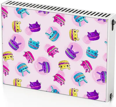 Produktbild von Kekstiere – Magnetische Heizkörperabdeckung – 80x60 cm – Magnet Heizkörperabdeckung – 3D Würfel – Heizkörperverkleidung – Magnetische Wandverkleidung – Wetterfest