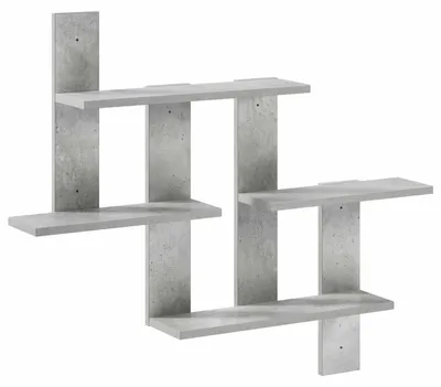 Imagen del producto de Estantería Wandregal, color gris hormigón, 85 x 13,5 x 73,5 cm, material: tablero de madera