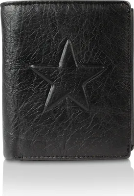Produktbild von Glamexx24 Geldbörse Echtleder Portemonnaie Geldbeutel Brieftasche Fuer Herren und Damen GBM20170301-Farbe: 26002 Schwarz