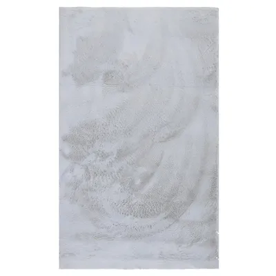 Produktbild von e-floor Flauschiger Rutschfest Teppich Foxy Rabbit 120 x 170 cm Grau - Teppich für Wohnzimmer, Schlafzimmer, Weicher mit langem Flor