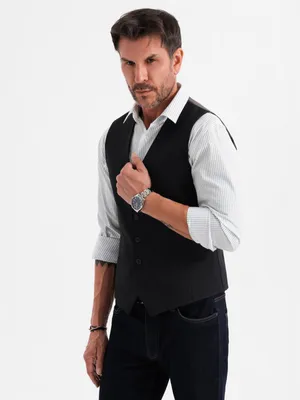 Produktbild von Ombre Clothing Formelle Herrenweste Keremondus schwarz L