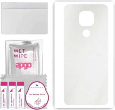 Produktbild von apgo Rückseite Schutzfolie, Skin, kompatibel mit Lenovo K12 Note, Hinten Displayschutzfolie aus Vinylfolie, kratzfest, einfache Montage - Matt Transparent