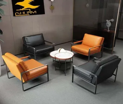 Produktbild von Sessel Polster Sitzer Modern Design Leder Sessel Lounge Luxus Wohnzimmer