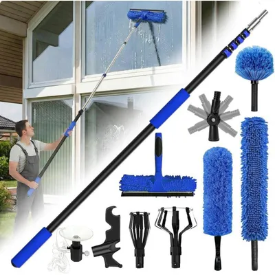Produktbild von Glühbirnenwechsler Teleskop 6m/20ft mit Haken & Staubwedel