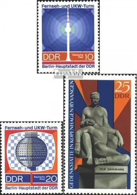 Produktbild von Briefmarken DDR 1969 Mi 1509-1510,1512 (kompl.Ausgaben) postfrisch 20 Jahre DDR (III)