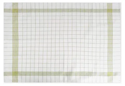 Produktbild von 10 Geschirrtücher aus Baumwolle oder Halbleinen 55 x 75 cm gelb kariert