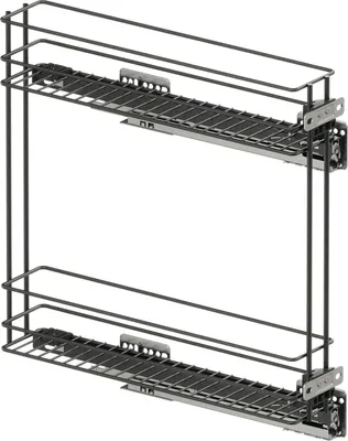 Produktbild von Vauth-Sagel VS SUB Slim Drahtkorb Classic - Rack Unterschrankauszug für KB 150mm - Korbablage aus Stahldraht, Stahl lava
