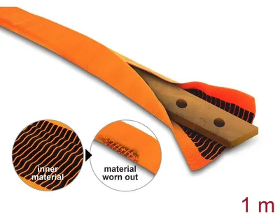 Obrázok produktu pre DeLOCK 19029, Oranžová, Polyester, -40 - 150 °C, 1 kusov, 1000 mm