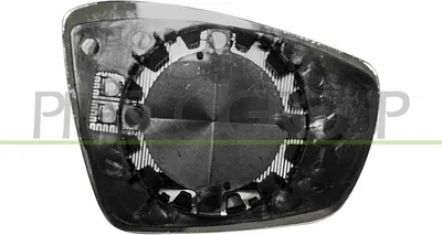 Produktbild von PRASCO Spiegelglas Außenspiegel Links für VW Polo Schrägheck (6R1, 6C1) Beheizbar Asphärisch VG0237514