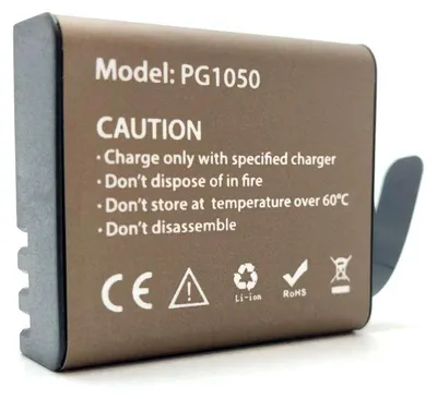Obrázek produktu pro Baterie pro sportovní kamery 1050 mAh 3,7 V Eken SJCAM Orlo Manta