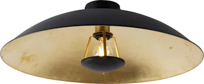 Produktbild von Smarte Deckenleuchte Schwarz mit Gold 60 cm inkl  WLAN A60 Emilienne