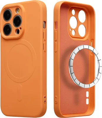 Zdjęcie produktu dla imoshion Color Backcover z MagSafe dla Apple iPhone 14 Pro - Pomarańczowy