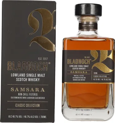 Produktbild von Bladnoch SAMSARA Lowland Single Malt Scotch Whisky 46,7% Vol. 0,7l in Geschenkbox