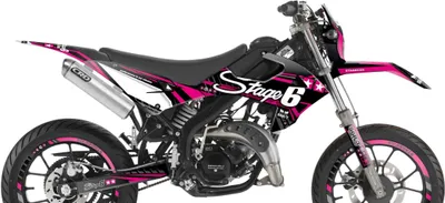 Produktbild von Stage6 Pink Deco Grafikset für Rieju MRT nach 2022