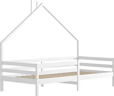 Obrázok produktu pre Detská postieľka Tavien 90 x 200 cm – detská postieľka v tvare domčeka – postieľka pre batoľatá – s roštom – bez matraca