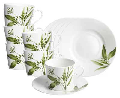 Produktbild von Ritzenhoff & Breker Evora Kaffeetasse mit Untertasse 200 ml 6er Set