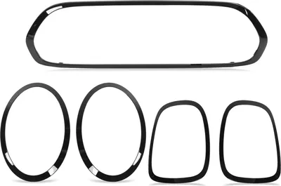Produktbild von 5pcs Gloss Black Scheinwerfer Rücklicht -Gitter -Surround -Abdeckung Ersatz für Mini F55 F56 F57 Ein Cooper S JCW 2014+