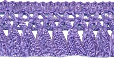 1m Fransenborte 32mm violett