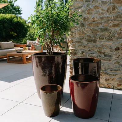 Zdjęcie produktu dla Doniczka ceramiczna Provencelia MAZARIN Ceglasty, Ø27 cm x H34 cm, mrozoodporna