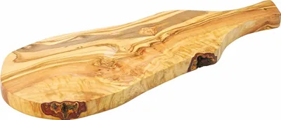 Immagine prodotto di Tagliere di formaggi e salumi in legno d'ulivo con manico (piccolo)