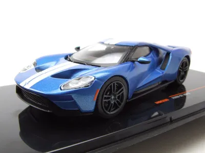 Produktbild von Ford GT 2017 blau metallic Modellauto 1:43 ixo models