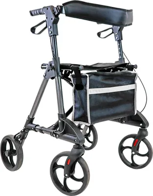 Produktbild von FabaCare Leichtgewichtrollator Omni, Rollator faltbar, Gehwagen mit Vollausstattung