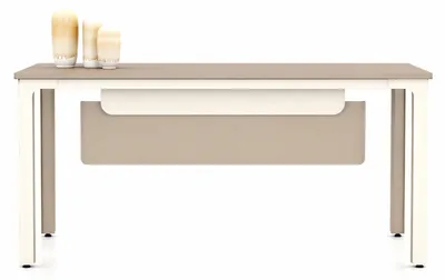 Immagine prodotto di Scrivania moderna, tavolo da ufficio in legno, design minimalista ed elegante