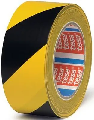 Produktbild von Markierungsband 4169 50mm x 33m schwarz-gelb Packung mit 6 Stück