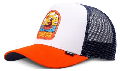 Image de Djinns HFT Trucker Cap Sunday Sloth Blanc/Rouille