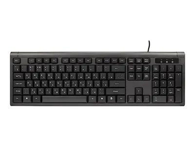 Produktbild von Inter-Tech Tas KM-3149R Tastatur+Maus QWERTY dt/kyril. schw. retail