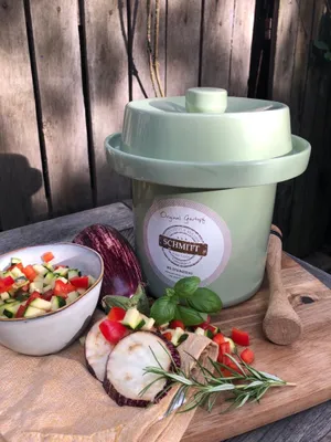 Produktbild von Gärtopf Mini 2 Liter  pastell-grün zur schnellen Fermentation