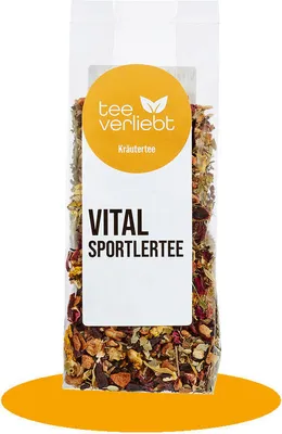 Produktbild von teeverliebt - Vital Sportlertee Kräutertee lose | 75 g