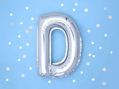 Produktbild von Folienballon Buchstabe U 35cm, Silber