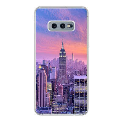 Produktbild von MuchoWow® Handyhülle Schutzhülle Hülle für Samsung Galaxy S10e New York - Farben - Skyline Silikon Softcase Handy Hülle - Handy
