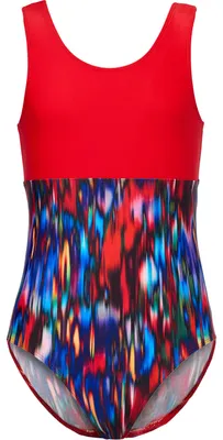 Image de Maillot de bain une pièce pour adolescente, protection UV 50, MS10-445 (rouge/multicolore, 104)