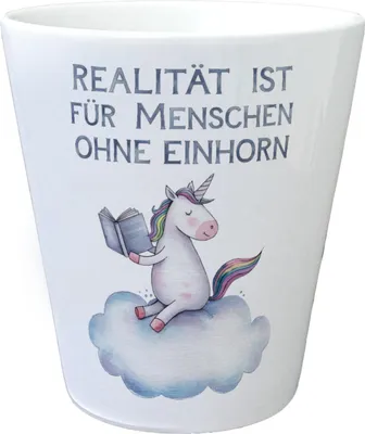 Produktbild von Realität ist für Menschen ohne Einhorn Blumentopf