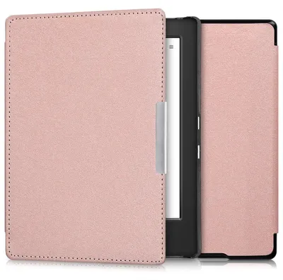 Produktbild von kwmobile Klapphülle kompatibel mit Kobo Aura H2O Edition 1 Hülle - eReader Case aus Kunstleder - Cover - Rosegold