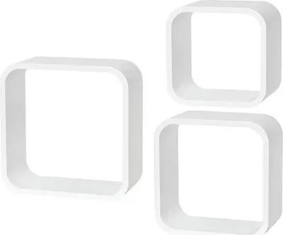 Produktbild von Dolle Wandregal Cube, 3er-Set, bis 350 x 350 x 145 mm