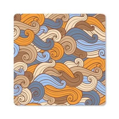 Produktbild von MuchoWow® Mauspad Mousepad Vintage - Japanisch - Muster 20x20 cm - Mousepads - Maus Mat - Pad - Mausunterlage - Desk Mat - Bureauartikeln