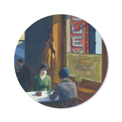 Produktbild von MuchoWow® Mauspad Mousepad Chop Suey - Edward Hopper 30x30 cm - Mousepads - Maus Mat - Pad - Mausunterlage - Tischunterlage - Schreibtischmatten