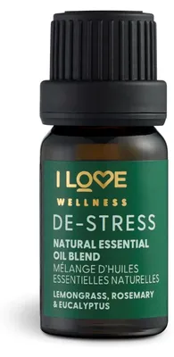 Productafbeelding van Wellness Ontspanning: Etherische olie met citroengras, rozemarijn, eucalyptus en lavandin. 10 ml