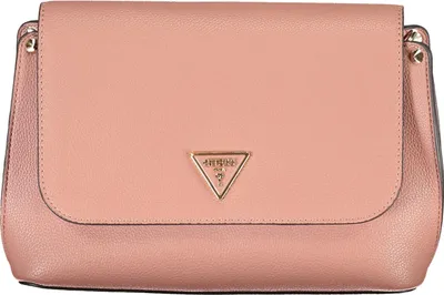 Produktbild von Stylische Rosa Damentasche mit abnehmbarem Gurt und Kontrastdetails